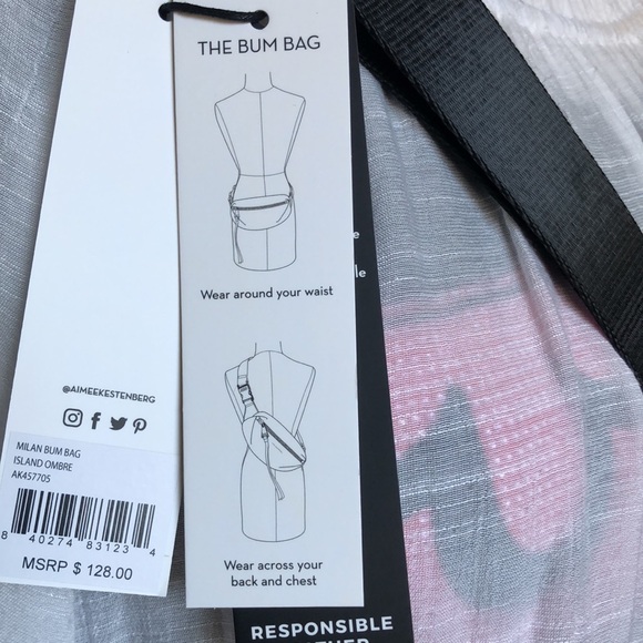 NWT Aimee Kestenberg Genuine Leather Convertible Belt/Crossbody Bag - Picture 9 of 10